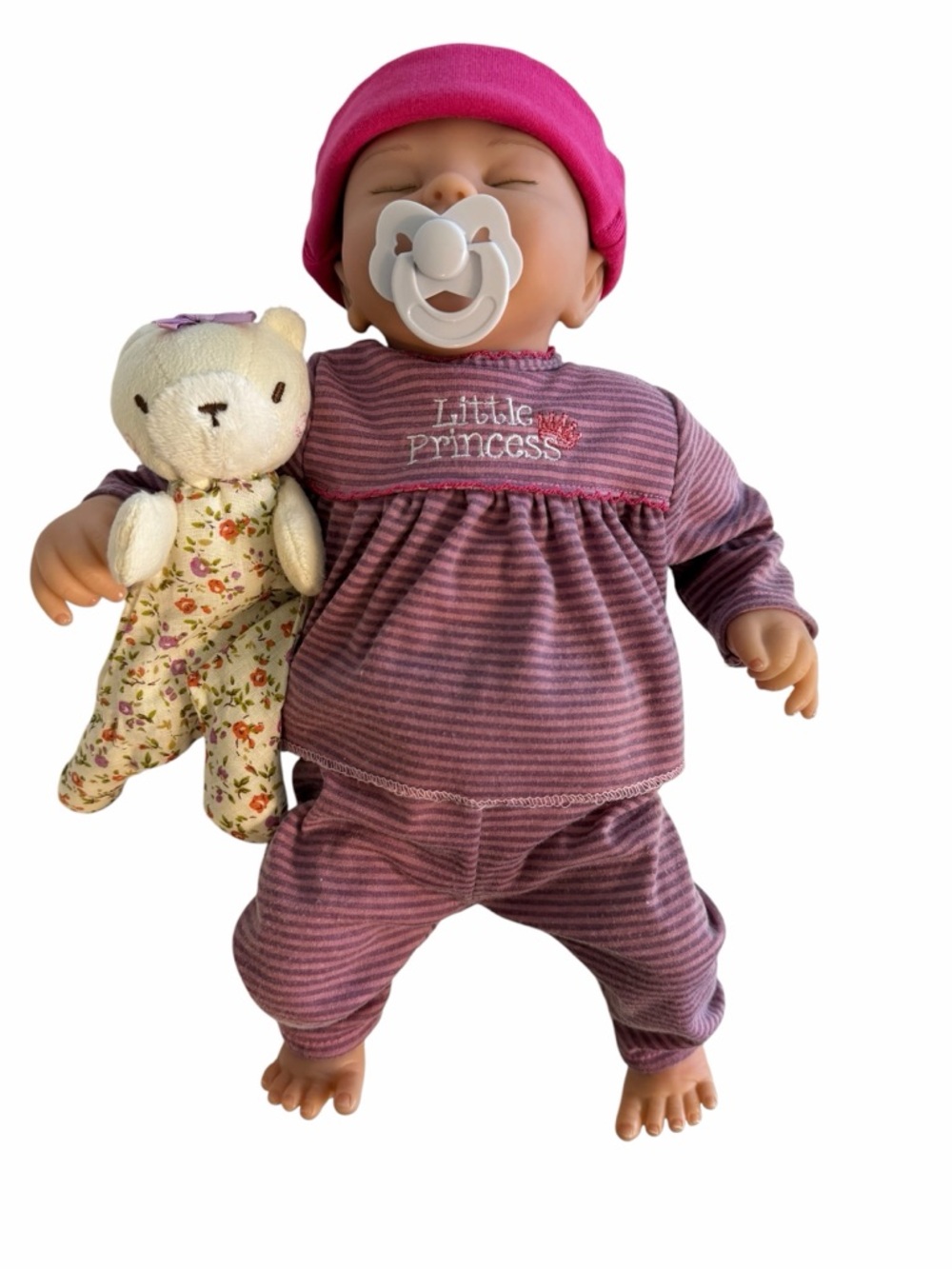 Little Princess Purple Striped Baby Doll Outfit Set